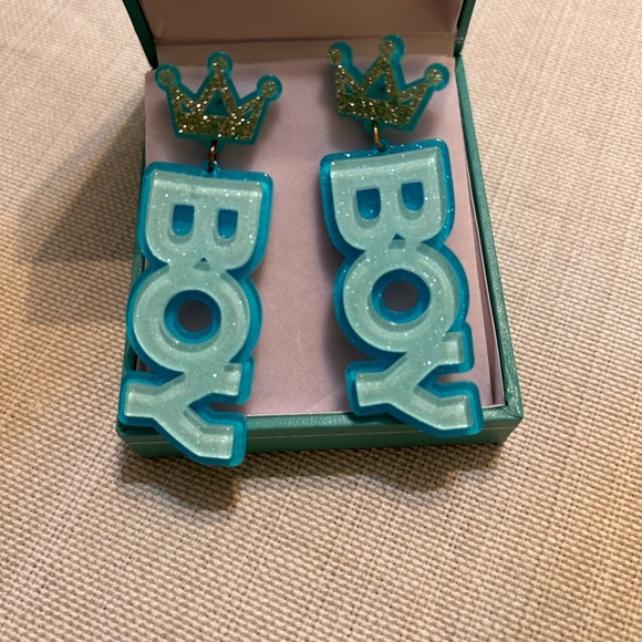 It’s A BOY Earrings - Picture 1 of 1